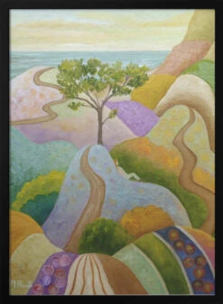 Murmur Of Sea And Birds - Stretched Canvas, Poster Or Fine Art Print(Murmur Of Sea And Birds Stretched Canvas Poster Or Fine Art Print) -Heart Wall Art Store pictufy black 50x70 2571612