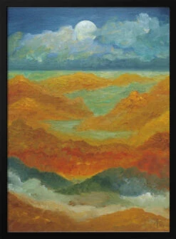 Night On Earth - Stretched Canvas, Poster Or Fine Art Print(Night On Earth Stretched Canvas Poster Or Fine Art Print) -Heart Wall Art Store pictufy black 50x70 2571614