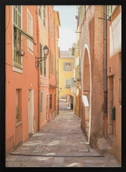 Streets Of Menton - Stretched Canvas, Poster Or Fine Art Print(Streets Of Menton Stretched Canvas Poster Or Fine Art Print 1)
