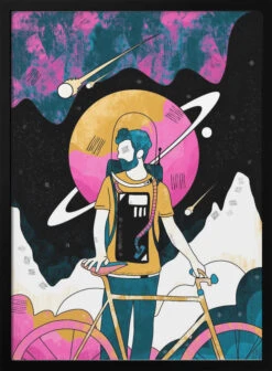 The Space Messenger - Stretched Canvas, Poster Or Fine Art Print(The Space Messenger Stretched Canvas Poster Or Fine Art Print)