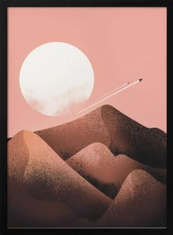 Peach Fuzz Dunes - Stretched Canvas, Poster Or Fine Art Print(Peach Fuzz Dunes Stretched Canvas Poster Or Fine Art Print)