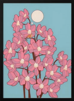 Blossom Cat Tree - Stretched Canvas, Poster Or Fine Art Print(Blossom Cat Tree Stretched Canvas Poster Or Fine Art Print)