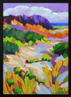 Over The Dunes - Stretched Canvas, Poster Or Fine Art Print(Over The Dunes Stretched Canvas Poster Or Fine Art Print)