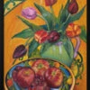 Fruit And Flowers - Stretched Canvas, Poster Or Fine Art Print(Fruit And Flowers Stretched Canvas Poster Or Fine Art Print)