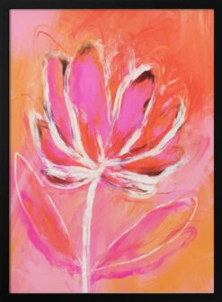 Fire Flower - Stretched Canvas, Poster Or Fine Art Print(Fire Flower Stretched Canvas Poster Or Fine Art Print)