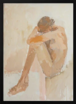 Woman In Bathroom - Stretched Canvas, Poster Or Fine Art Print(Woman In Bathroom Stretched Canvas Poster Or Fine Art Print)