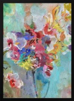 Black Vase - Stretched Canvas, Poster Or Fine Art Print(Black Vase Stretched Canvas Poster Or Fine Art Print)