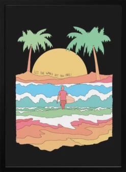 Let The Waves Set You Free - Stretched Canvas, Poster Or Fine Art Print(Let The Waves Set You Free Stretched Canvas Poster Or Fine Art Print)