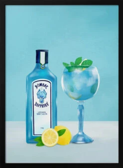 Gin Cocktail - Stretched Canvas, Poster Or Fine Art Print(Gin Cocktail Stretched Canvas Poster Or Fine Art Print 1)