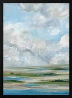 Mid Day Marsh - Stretched Canvas, Poster Or Fine Art Print(Mws_apo_1_mid Day Marsh Stretched Canvas Poster Or Fine Art Print)