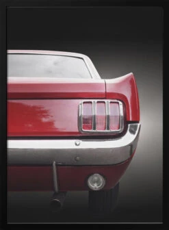 American Classic Car Mustang 1966 Coupe - Stretched Canvas, Poster Or Fine Art Print(American Classic Car Mustang 1966 Coupe Stretched Canvas Poster Or Fine Art Print)
