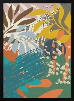 Abstract Leaves Close Up 1 - Stretched Canvas, Poster Or Fine Art Print(Abstract Leaves Close Up 1 Stretched Canvas Poster Or Fine Art Print)