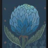 Artichoke Dark Blue - Stretched Canvas, Poster Or Fine Art Print(Artichoke Dark Blue Stretched Canvas Poster Or Fine Art Print)