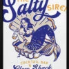 Salty Siren Cocktail Bar & Clam Shack Mermaid - Stretched Canvas, Poster Or Fine Art Print(Salty Siren Cocktail Bar Amp Clam Shack Mermaid Stretched Canvas Poster Or Fine Art Print)