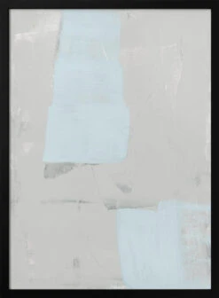 Pale Blue Grey Texture - Stretched Canvas, Poster Or Fine Art Print(Pale Blue Grey Texture Stretched Canvas Poster Or Fine Art Print)