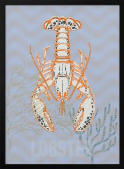 Sea Life Lobster Neptune's Joy - Stretched Canvas, Poster Or Fine Art Print(Sea Life Lobster Neptune 039 S Joy Stretched Canvas Poster Or Fine Art Print)
