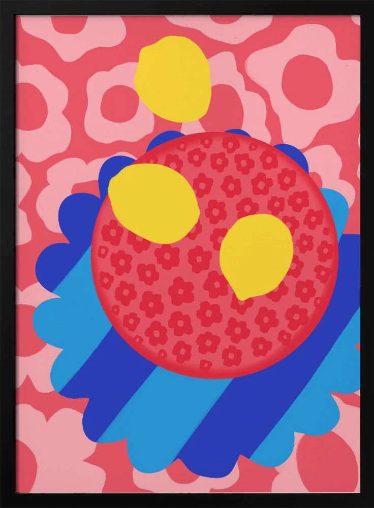 Lemon Flower Plate - Stretched Canvas, Poster Or Fine Art Print(Lemon Flower Plate Stretched Canvas Poster Or Fine Art Print) 1 Lemon Flower Plate - Stretched Canvas, Poster Or Fine Art Print(Lemon Flower Plate Stretched Canvas Poster Or Fine Art Print)