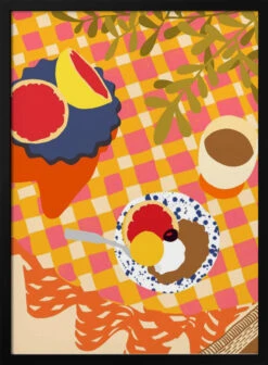 Blooms And Brunch - Stretched Canvas, Poster Or Fine Art Print(Blooms And Brunch Stretched Canvas Poster Or Fine Art Print)