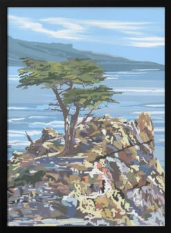 Quiet Sentinel, 17 Mile Drive, California - Stretched Canvas, Poster Or Fine Art Print(Quiet Sentinel 17 Mile Drive California Stretched Canvas Poster Or Fine Art Print)