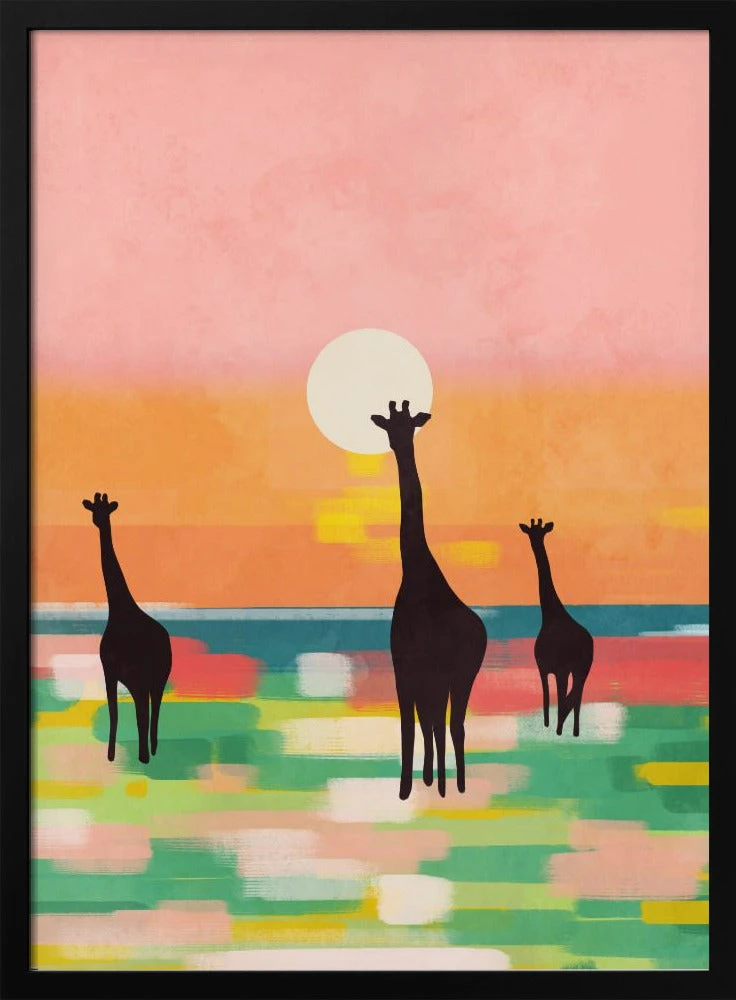 Evening Stroll In The Savannah - Stretched Canvas, Poster Or Fine Art Print(Evening Stroll In The Savannah Stretched Canvas Poster Or Fine Art Print) 1 Evening Stroll In The Savannah - Stretched Canvas, Poster Or Fine Art Print(Evening Stroll In The Savannah Stretched Canvas Poster Or Fine Art Print)