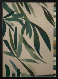 Paper Cut Green Leaves - Stretched Canvas, Poster Or Fine Art Print(Mws_apo_1_paper Cut Green Leaves Stretched Canvas Poster Or Fine Art Print)