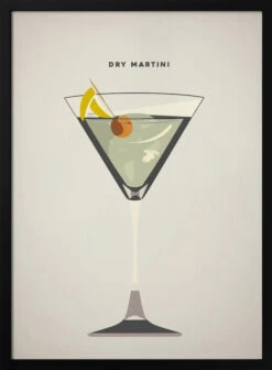 Dry Martini - Stretched Canvas, Poster Or Fine Art Print(Dry Martini Stretched Canvas Poster Or Fine Art Print)