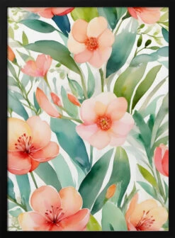 Fresh Spring Botanicals - Stretched Canvas, Poster Or Fine Art Print(Fresh Spring Botanicals Stretched Canvas Poster Or Fine Art Print)