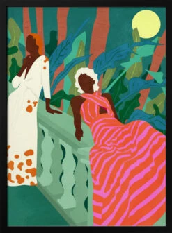 Lush Nights & Flowing Dresses - Stretched Canvas, Poster Or Fine Art Print(Lush Nights Flowing Dresses Stretched Canvas Poster Or Fine Art Print)