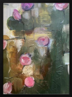 Vibrant Pink Roses - Stretched Canvas, Poster Or Fine Art Print(Vibrant Pink Roses Stretched Canvas Poster Or Fine Art Print)