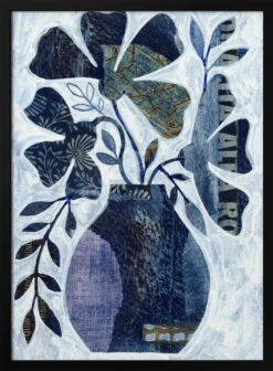 Indigo Blue Still Life - Stretched Canvas, Poster Or Fine Art Print(Indigo Blue Still Life Stretched Canvas Poster Or Fine Art Print 1)