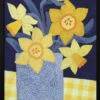 Daffodils With Yellow Gingham - Stretched Canvas, Poster Or Fine Art Print(Daffodils With Yellow Gingham Stretched Canvas Poster Or Fine Art Print)