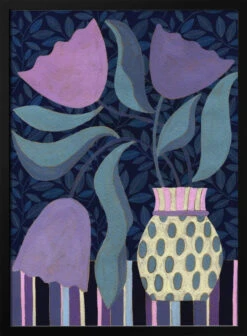 Lavender Tulip Still Life - Stretched Canvas, Poster Or Fine Art Print(Lavender Tulip Still Life Stretched Canvas Poster Or Fine Art Print)