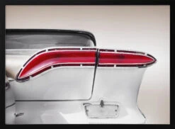 US Classic Car 1958 Taillight Abstract - Stretched Canvas, Poster Or Fine Art Print(Us Classic Car 1958 Taillight Abstract Stretched Canvas Poster Or Fine Art Print)
