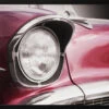 American Classic Car Bel Air 1957 Headlight - Stretched Canvas, Poster Or Fine Art Print(American Classic Car Bel Air 1957 Headlight Stretched Canvas Poster Or Fine Art Print)