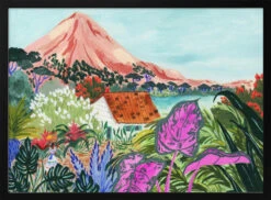 Ometepe By Sarah Gesek- Stretched Canvas, Poster Or Fine Art Print(Ometepe Stretched Canvas Poster Or Fine Art Print) -Heart Wall Art Store pictufy black horizontal 50x70 2536257