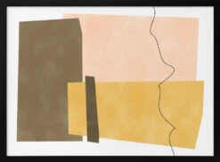 Geometric Shapes In Earthy Tones - Stretched Canvas, Poster Or Fine Art Print(Mws_apo_1_geometric Shapes In Earthy Tones Stretched Canvas Poster Or Fine Art Print 1)