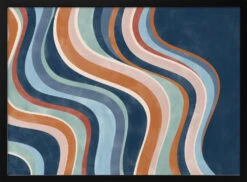 Flowing Stripes - Stretched Canvas, Poster Or Fine Art Print(Flowing Stripes Stretched Canvas Poster Or Fine Art Print)