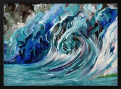 Blue Wawe - Stretched Canvas, Poster Or Fine Art Print(Mws_apo_1_blue Wawe Stretched Canvas Poster Or Fine Art Print)