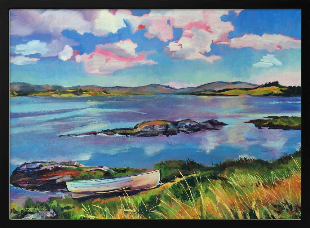 Boat On The Lake - Stretched Canvas, Poster Or Fine Art Print(Boat On The Lake Stretched Canvas Poster Or Fine Art Print) 1 Boat On The Lake - Stretched Canvas, Poster Or Fine Art Print(Boat On The Lake Stretched Canvas Poster Or Fine Art Print)