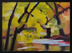 Bulls Island In Autumn - Stretched Canvas, Poster Or Fine Art Print(Bulls Island In Autumn Stretched Canvas Poster Or Fine Art Print)