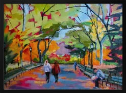 Central Park Walk - Stretched Canvas, Poster Or Fine Art Print(Central Park Walk Stretched Canvas Poster Or Fine Art Print)