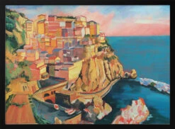 Manarola Italy - Stretched Canvas, Poster Or Fine Art Print(Manarola Italy Stretched Canvas Poster Or Fine Art Print)