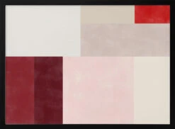 Geometric Grid Of Soft Pastel Colors - Stretched Canvas, Poster Or Fine Art Print(Geometric Grid Of Soft Pastel Colors Stretched Canvas Poster Or Fine Art Print)