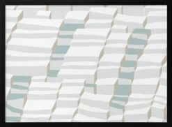 City Life Always Up Soft Grey Pattern - Stretched Canvas, Poster Or Fine Art Print(City Life Always Up Soft Grey Pattern Stretched Canvas Poster Or Fine Art Print)