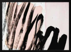 Strokes On Blush - Stretched Canvas, Poster Or Fine Art Print(Strokes On Blush Stretched Canvas Poster Or Fine Art Print)