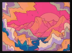 Morning In The Mountains - Stretched Canvas, Poster Or Fine Art Print(Morning In The Mountains Stretched Canvas Poster Or Fine Art Print)