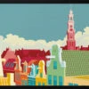 Amsterdam Jordaan Westerkerk - Stretched Canvas, Poster Or Fine Art Print(Amsterdam Jordaan Westerkerk Stretched Canvas Poster Or Fine Art Print)