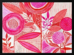 Layered Botanical Watercolour - Stretched Canvas, Poster Or Fine Art Print(Mws_apo_1_layered Botanical Watercolour Stretched Canvas Poster Or Fine Art Print 4)