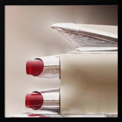 American Classic Car Custom Royal 1959 Tail Fin - Square Stretched Canvas, Poster Or Fine Art Print(American Classic Car Custom Royal 1959 Tail Fin Square Stretched Canvas Poster Or Fine Art Print) -Heart Wall Art Store pictufy black square 50x70 2336080