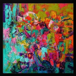 From My Garden Window - Square Stretched Canvas, Poster Or Fine Art Print(From My Garden Window Square Stretched Canvas Poster Or Fine Art Print) -Heart Wall Art Store pictufy black square 50x70 2558401